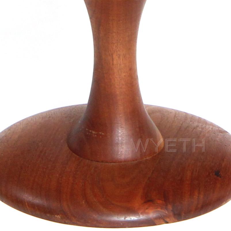 American Craftsman Craftsman Walnut Turned Pedestal or Stool