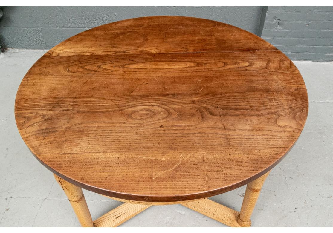 20th Century Craftsman's Mixed Wood Center Table  For Sale