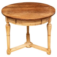 Vintage Craftsman's Mixed Wood Center Table 