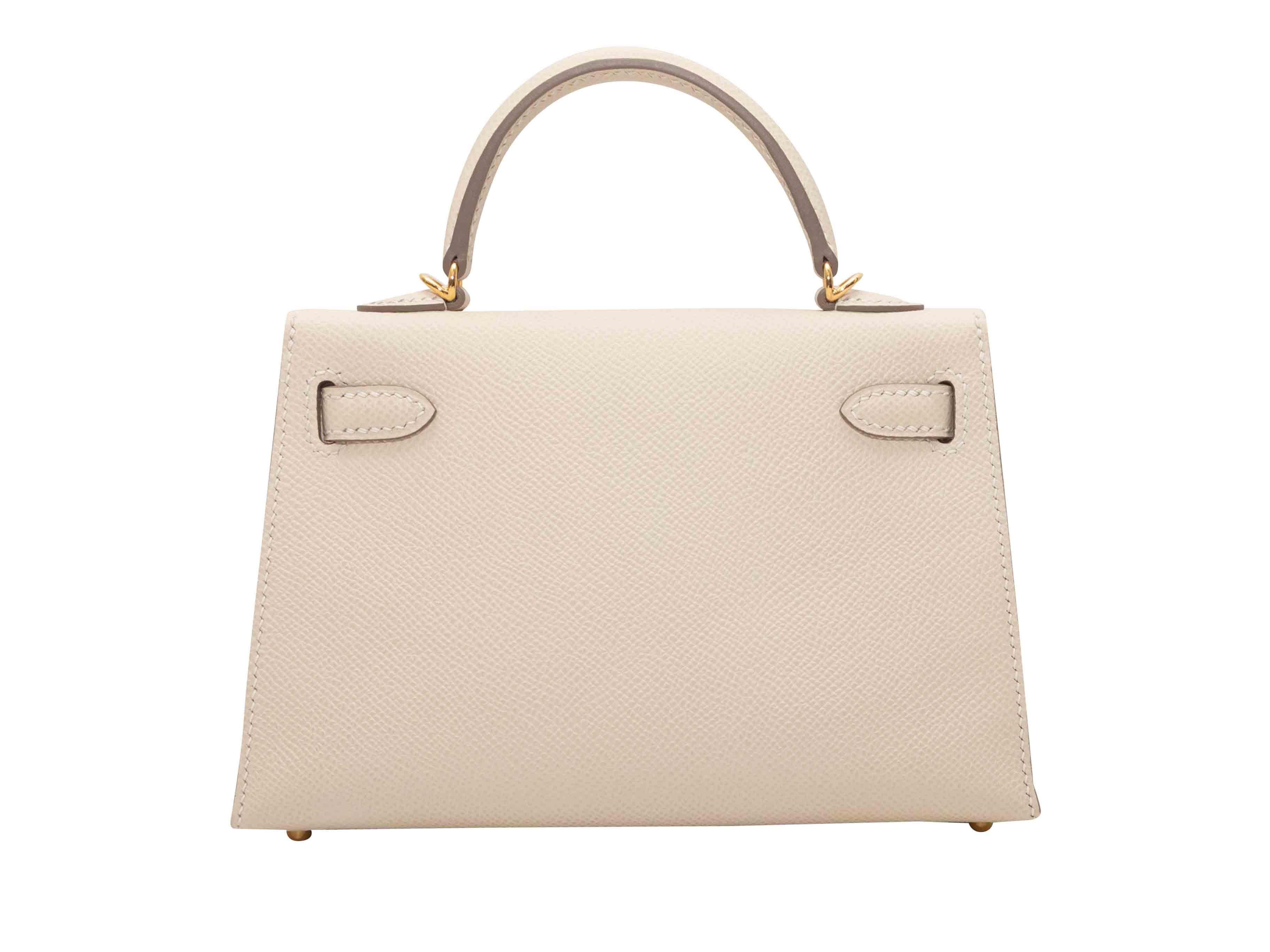 Beige Craie Hermes Mini Kelly II in vendita