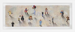 "Mini Populus: Bowieville" Mixed Media On Board Framed