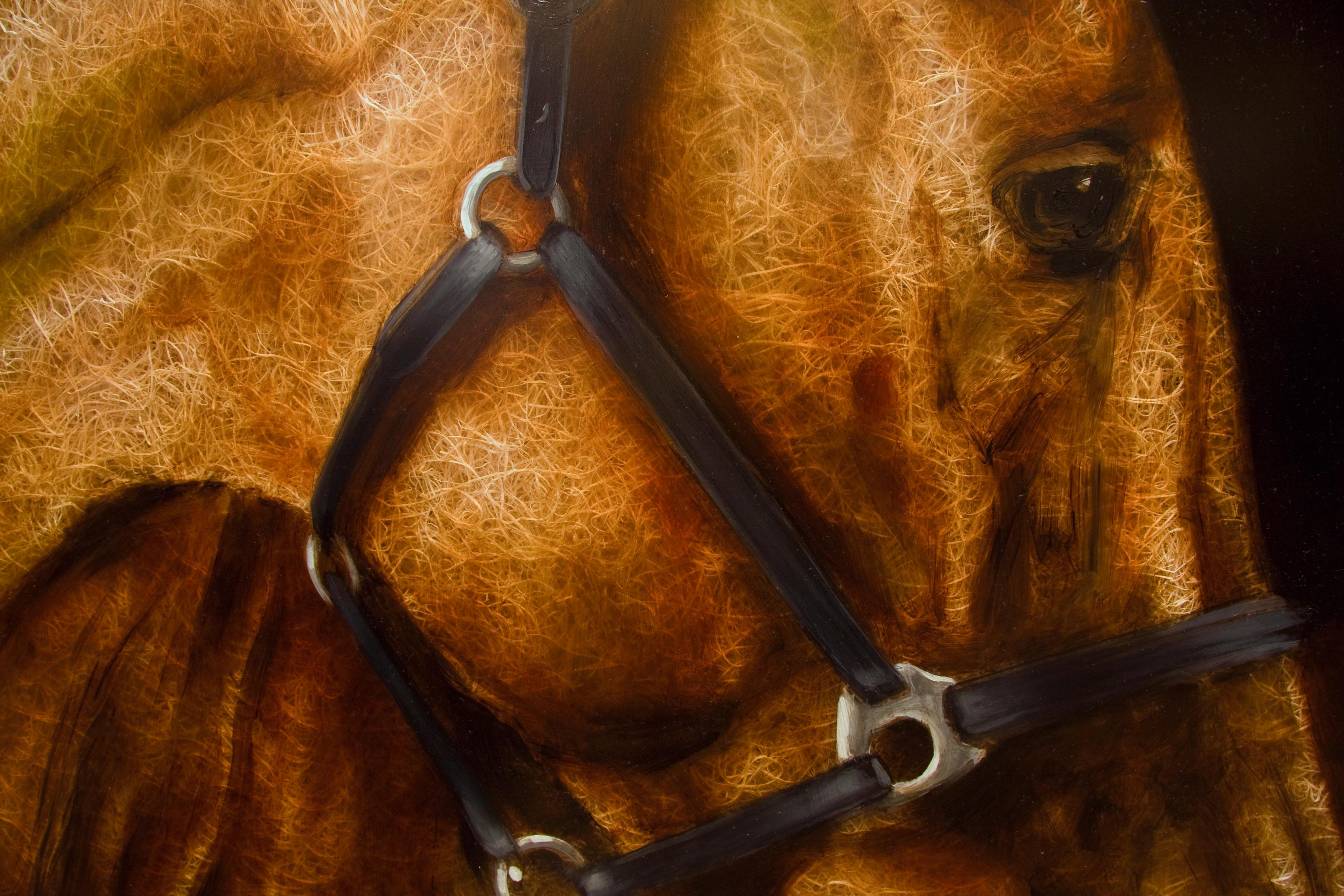 Narrative: Bridled (Hay Horse)  - Contemporary Mixed Media Art by Craig Alan