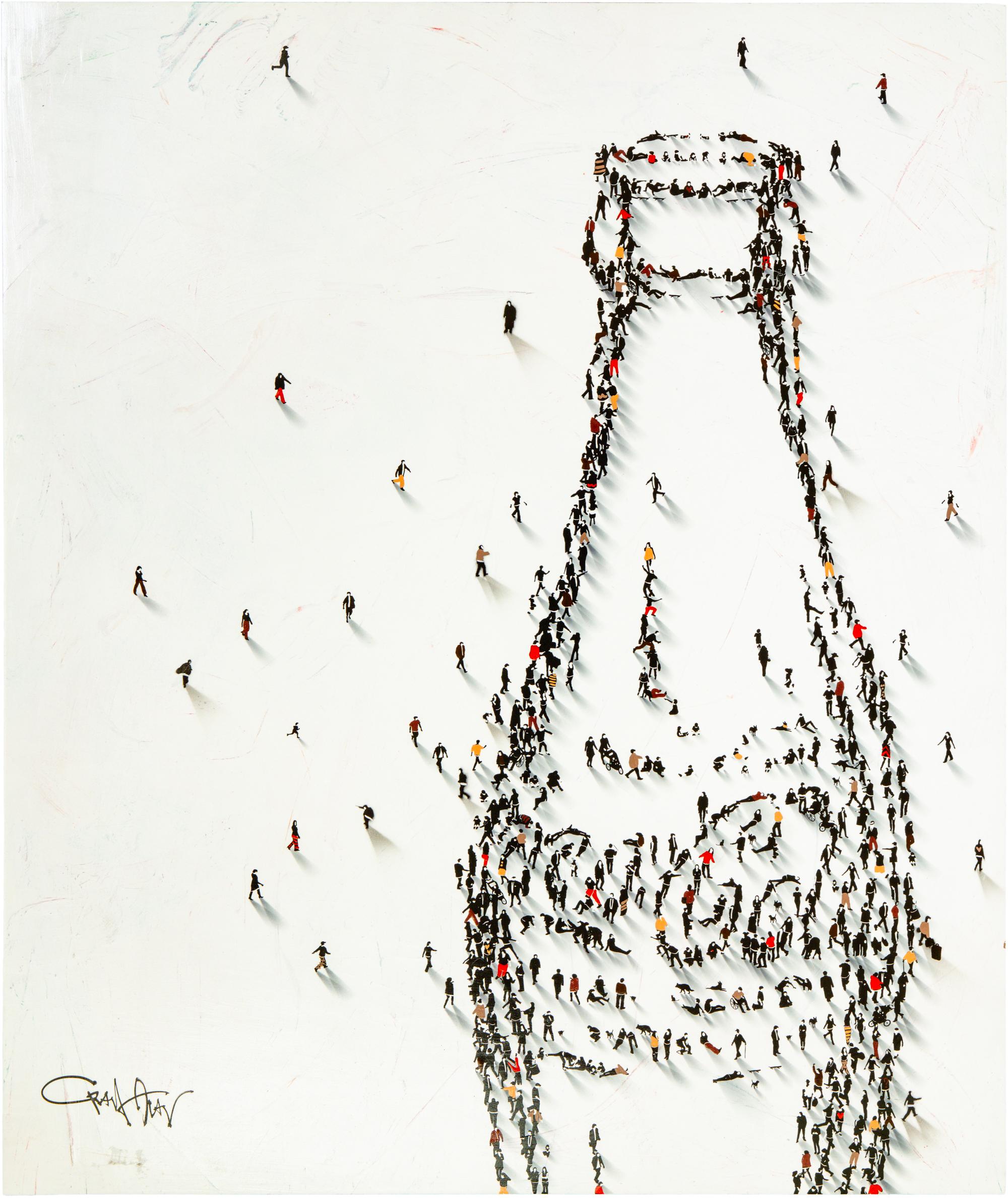 "Populus: Southern Champagne" Media mista contemporanea su tavola - Mixed Media Art di Craig Alan