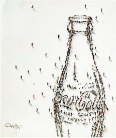 "Populus: Southern Champagne" Contemporary Mixed Media on Board