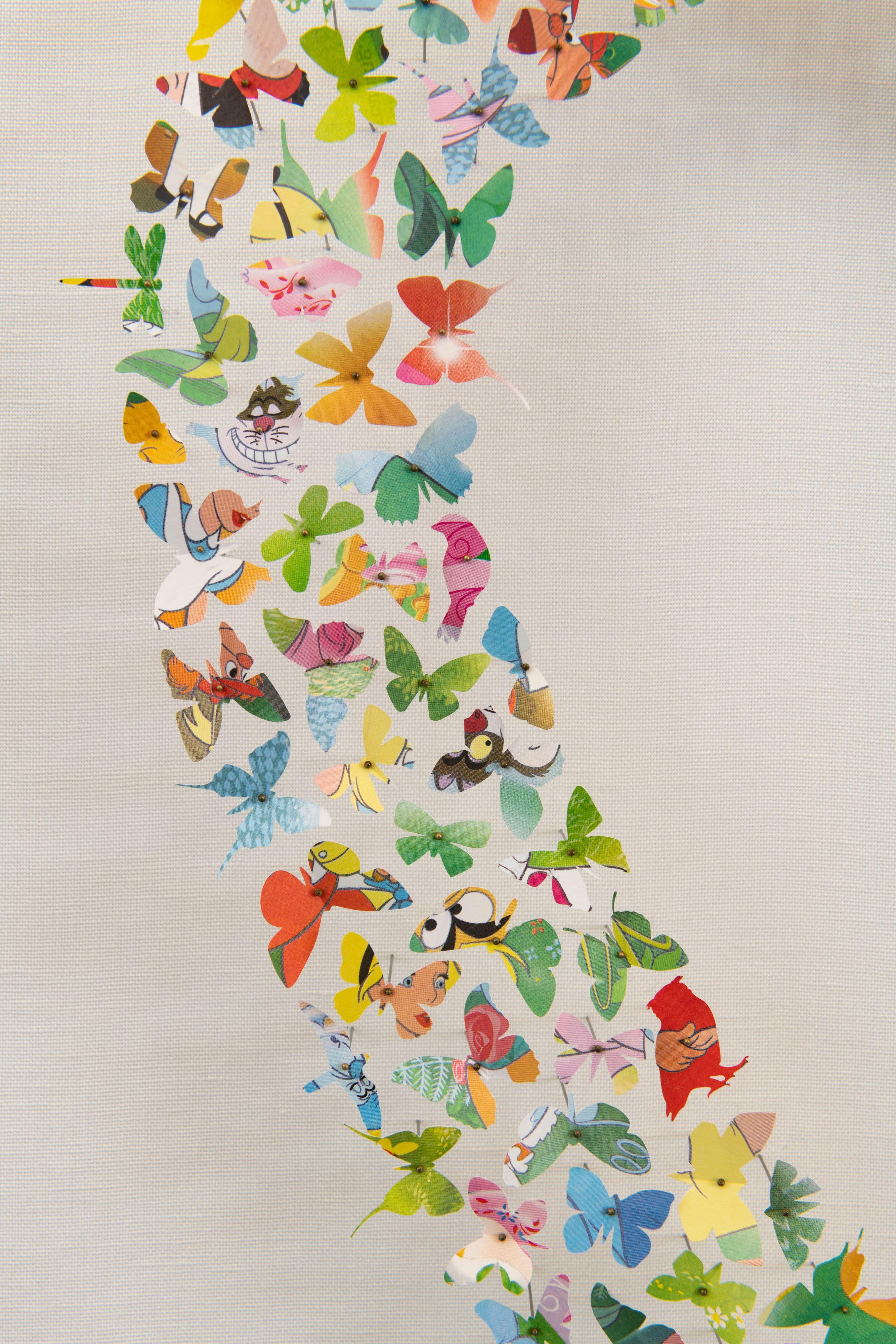 Charles Patrick
Stay On the Path, 2022
30 x 30 inches
Mixed Media - Cut butterflies arranged with entomology pins
This piece is unique
Signed by artist

Currently on display at Art Angels Los Angeles