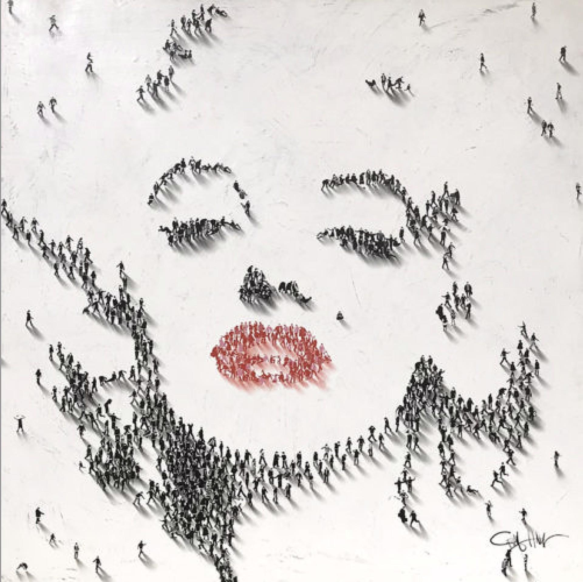 Chuchotement - Marilyn Monroe - Mixed Media Art de Craig Alan