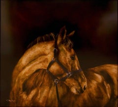 Contemporary mixed media work of horse by Craig Alan