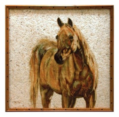 Contemporary mixed media work of horse by Craig Alan