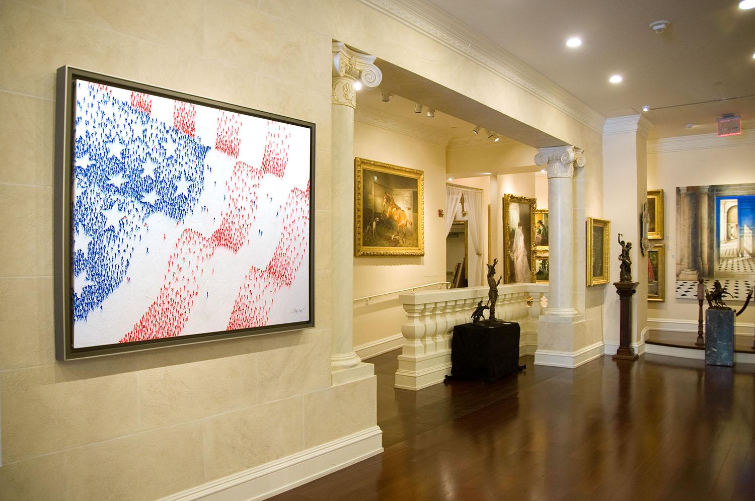 Contemporary Populus Painting by Craig Alan, American Flag For Sale 1