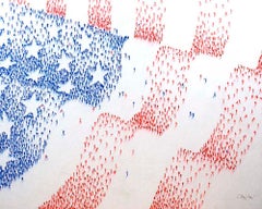 Contemporary Populus Painting by Craig Alan, American Flag