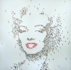 Contemporary Populus Portrait by Craig Alan, Marilyn Monroe