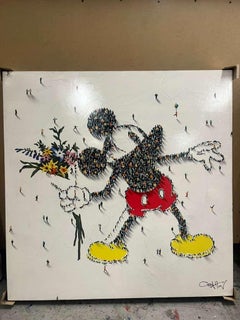 Flower Cocktail by Craig Alan Original Unique Mixed Media Painting on Panel