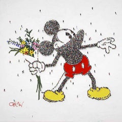 Flower Cocktail by Craig Alan Original Unique Mixed Media Painting on Panel