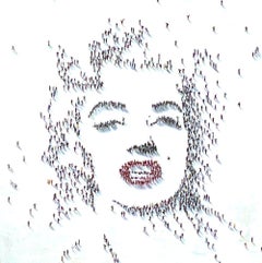 Kiss me red par Craig Alan Peinture originale en techniques mixtes