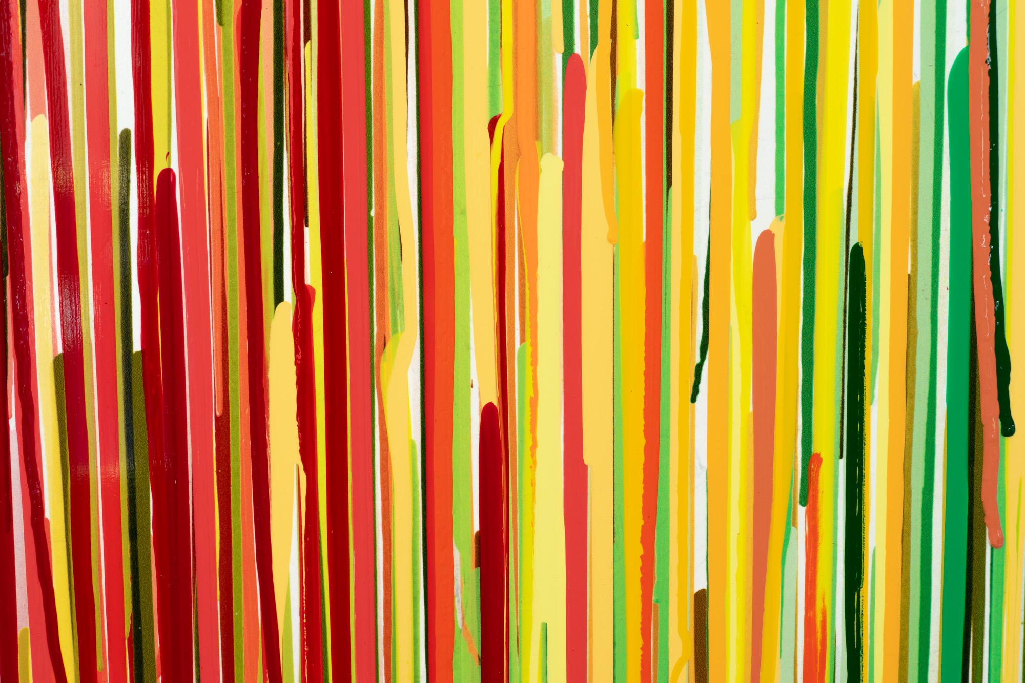 Peinture sur toile Populus : Perspectrum II, arc-en-ciel abstrait, technique mixte - Painting de Craig Alan