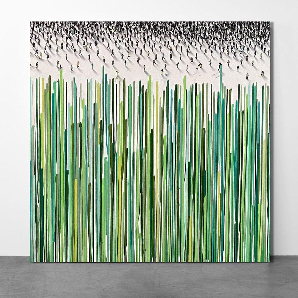 Deluge of Verde par Craig Alan - Technique mixte originale en vente 1