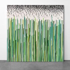 Deluge of Verde by Craig Alan - Original Mixed Media