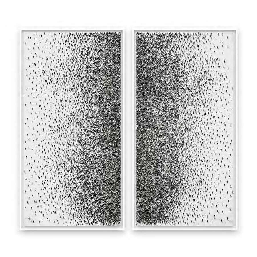 Edge of identity II (dyptich) by Craig Alan FRAMED