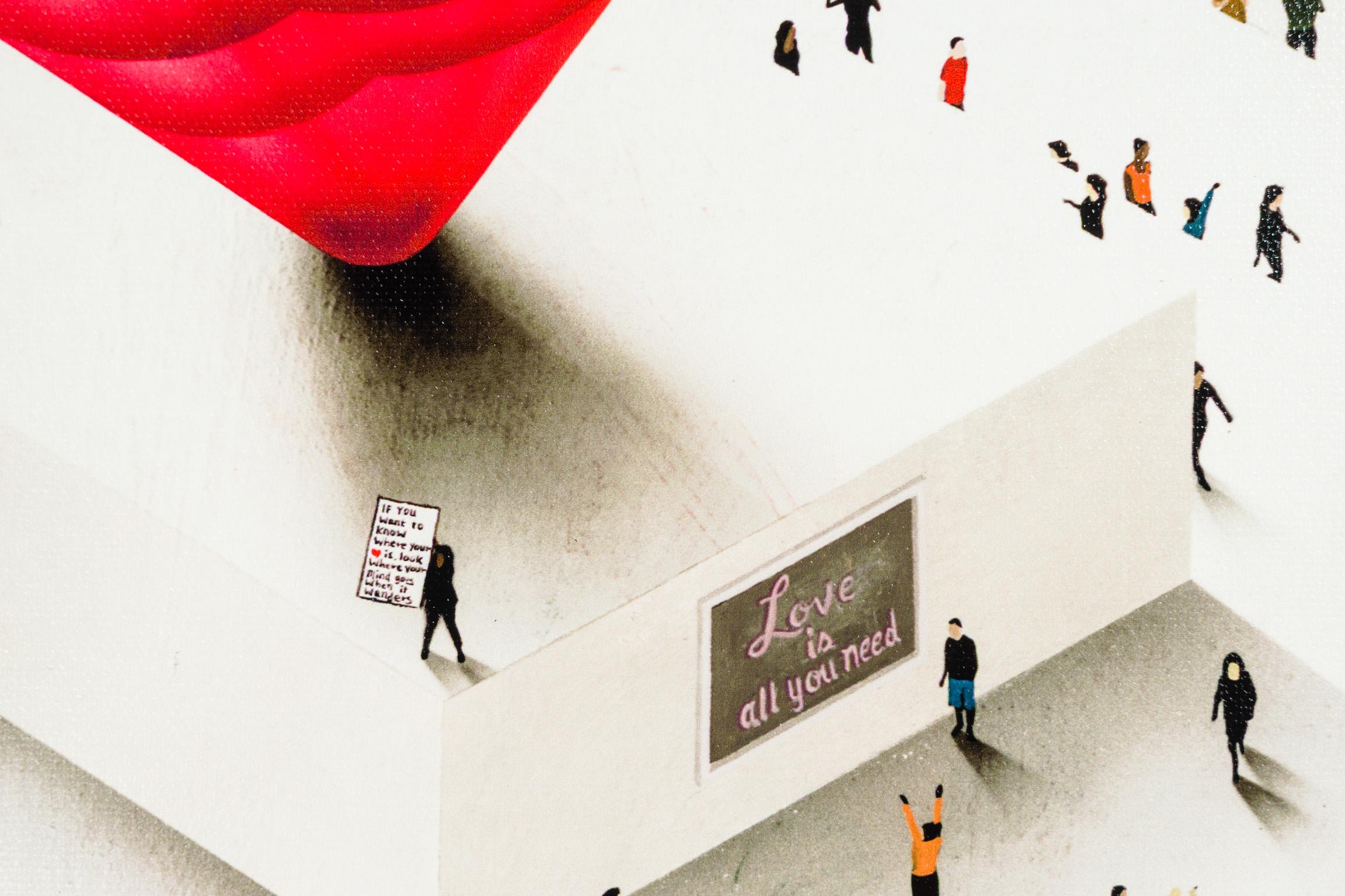 Populus: All You Need Is - Beige Figurative Print by Craig Alan