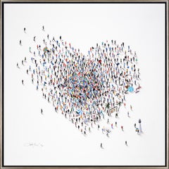 "Coastal Crush" Beach Crowd Giclee Limited Edition Print on Canvas