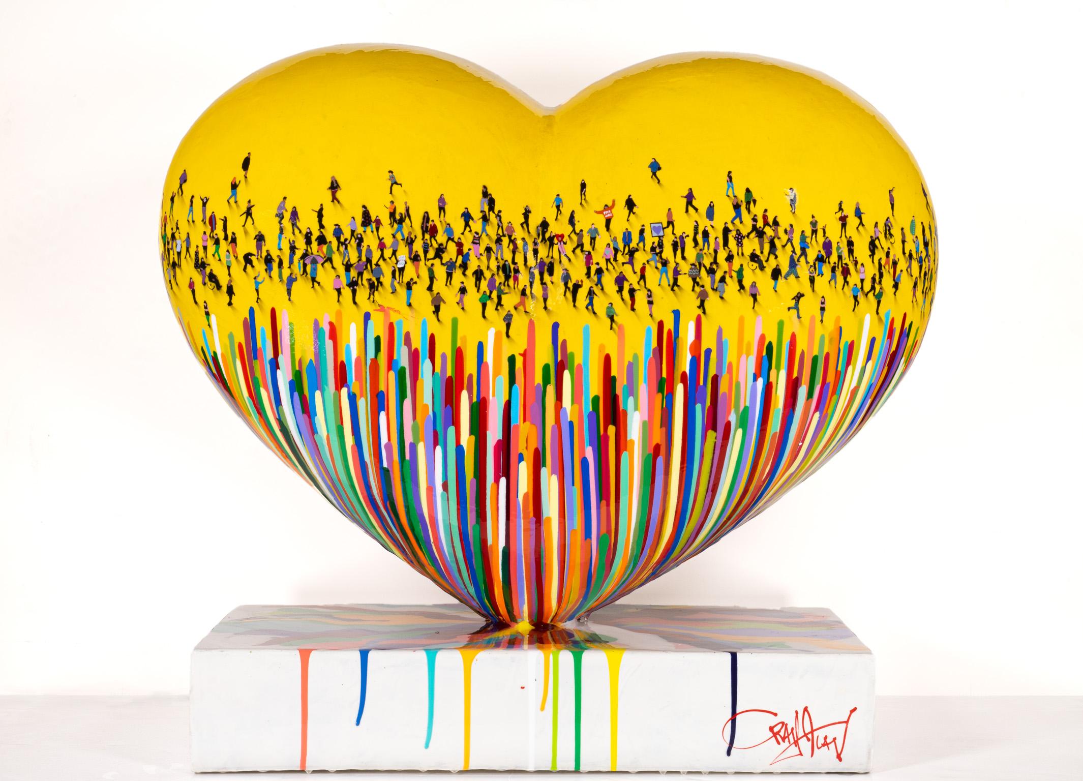 Craig Alan Still-Life Sculpture - Populus: Monumental Love - Yellow