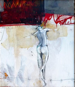 Craig Allen Pintura figurativa abstracta desnuda titulada "Eco"