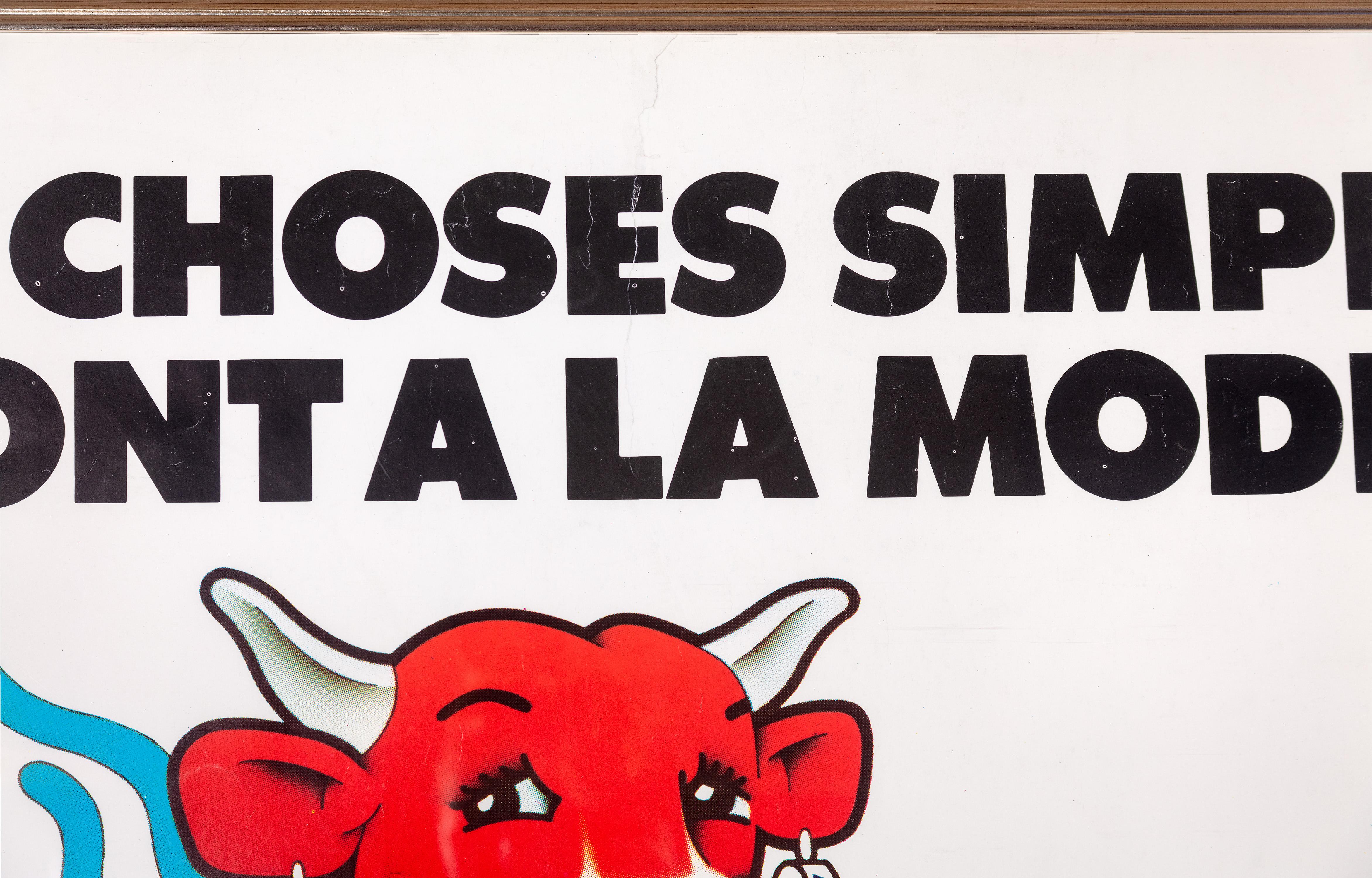„La Vache Qui Rit Laughing Cow Cheese“, ein Original-Lithographieplakat  (Moderne), Print, von Craig and Kummel Norman