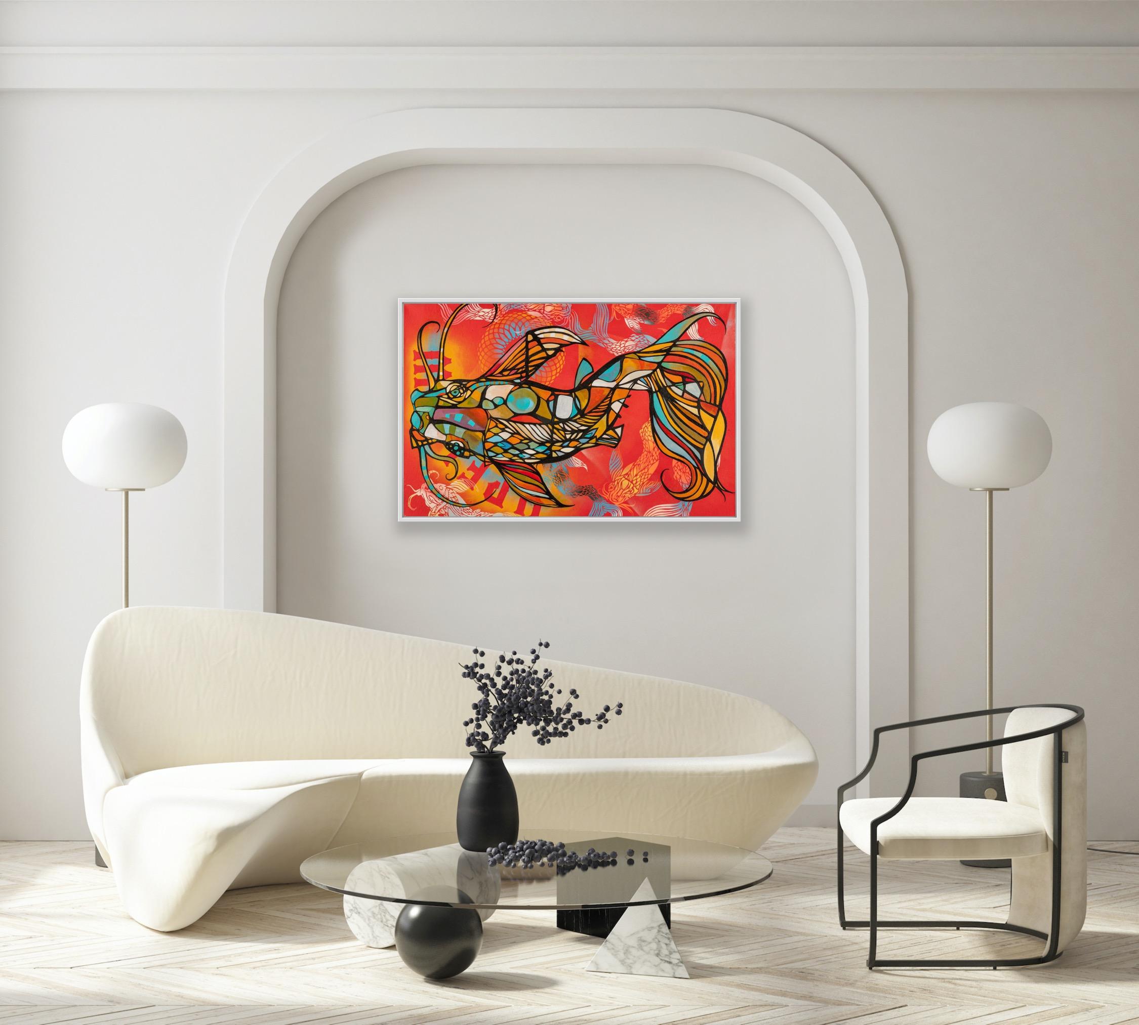 Movimiento Extraordinario 1 - Painting Contemporáneo de CAM (Craig Anthony Miller)