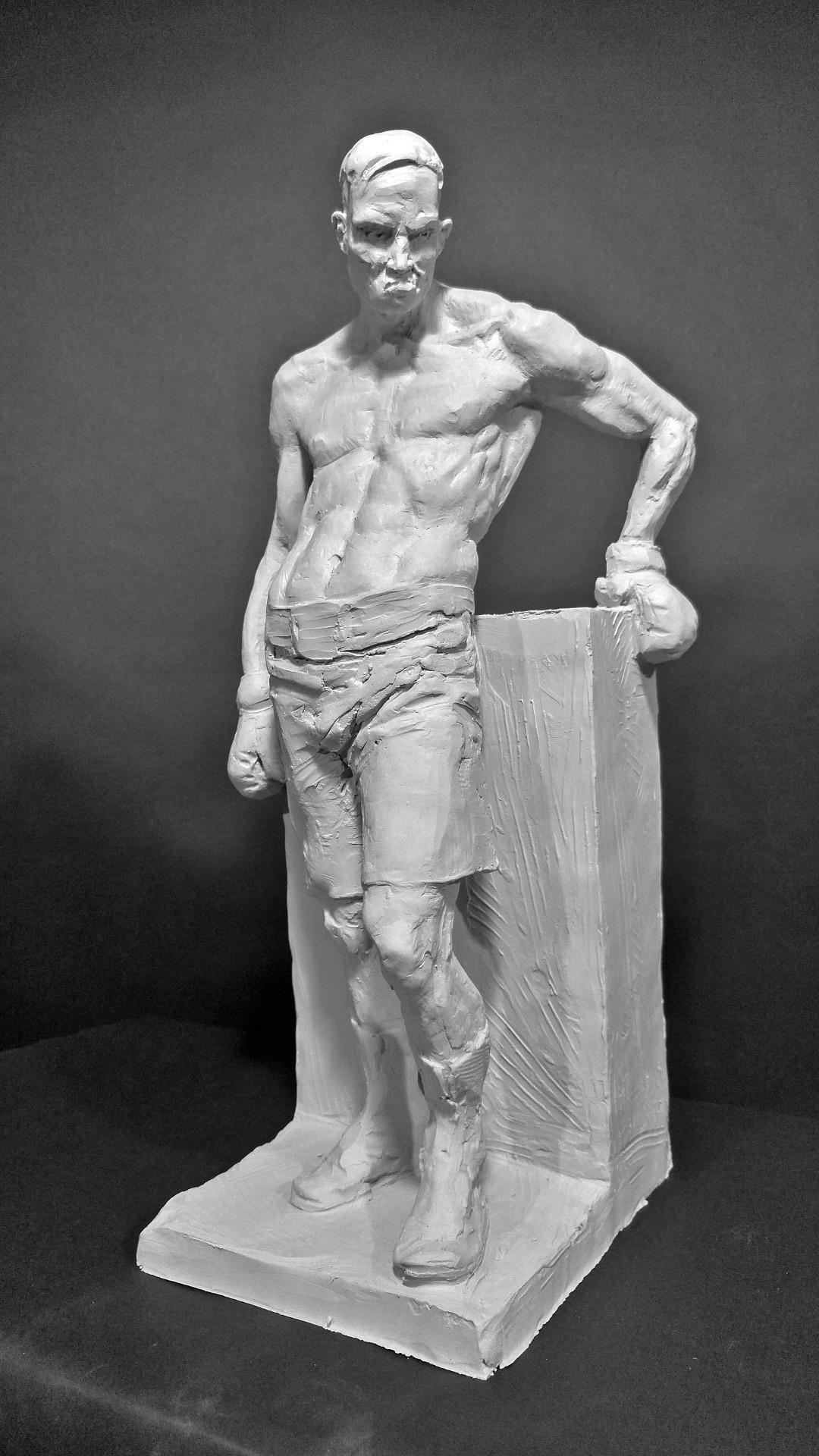 Craig Campbell Figurative Sculpture - The Boxer