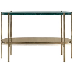 craig
s profile is sculpted like marble Craig Console in Polished Brass and Marble