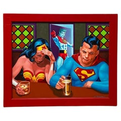 "Captain Planet Is a Doucher" Pop-Art Acrylic Painting by Craig Edmund