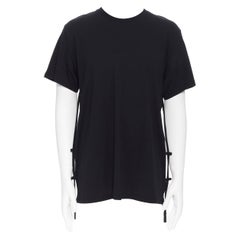 CRAIG GREEN white cotton weighed drawstring strap short sleeve t-shirt top M