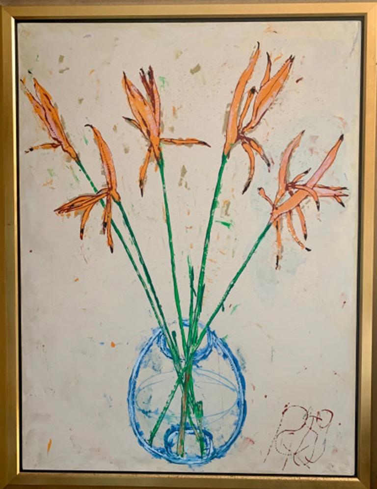 Birds of Paradise, Mixed Media by Craig Kauffman, 1989

Additional information:
Medium: Mixed media on silk
Dimensions: 40 × 30 in (101.6 × 76.2 cm)

About artist: Best known for his lozenge-shaped plastic wall reliefs, or “bubbles,” Craig Kauffman