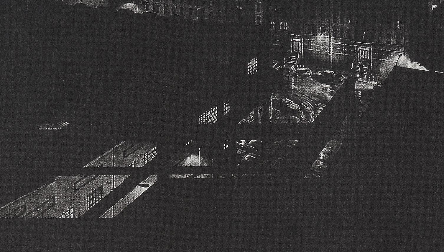 Girders (Véritable vue de nuit de l'ancien studio de l'artiste à Washington Heights - Contemporain Print par Craig McPherson