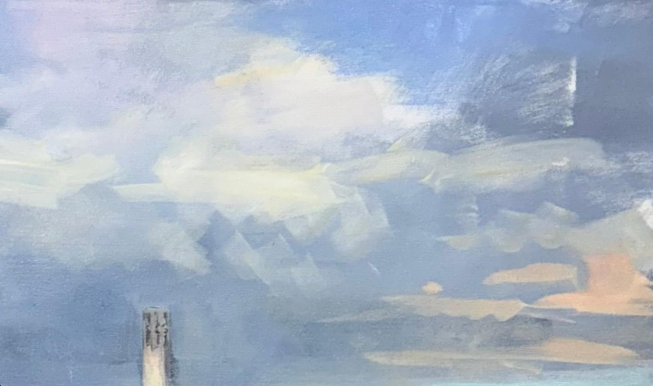 Faro - Abstract Painting Grigio di Craig Mooney