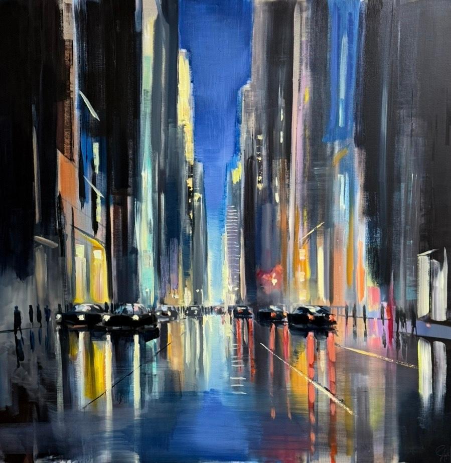 Craig Mooney Landscape Painting - City Vibes