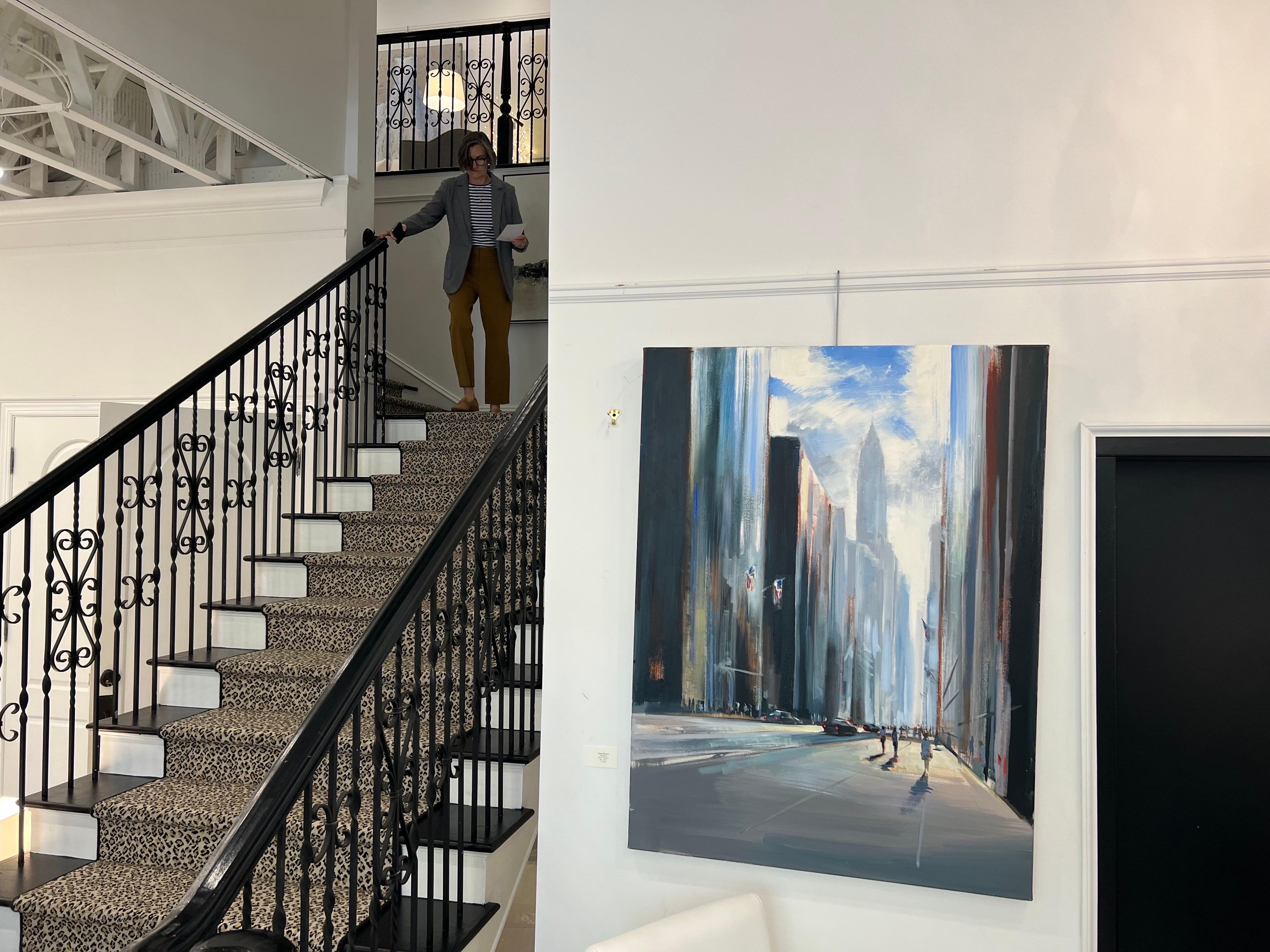 Paisaje urbano de Craig Mooney, gran cuadro al óleo contemporáneo de Nueva York 1