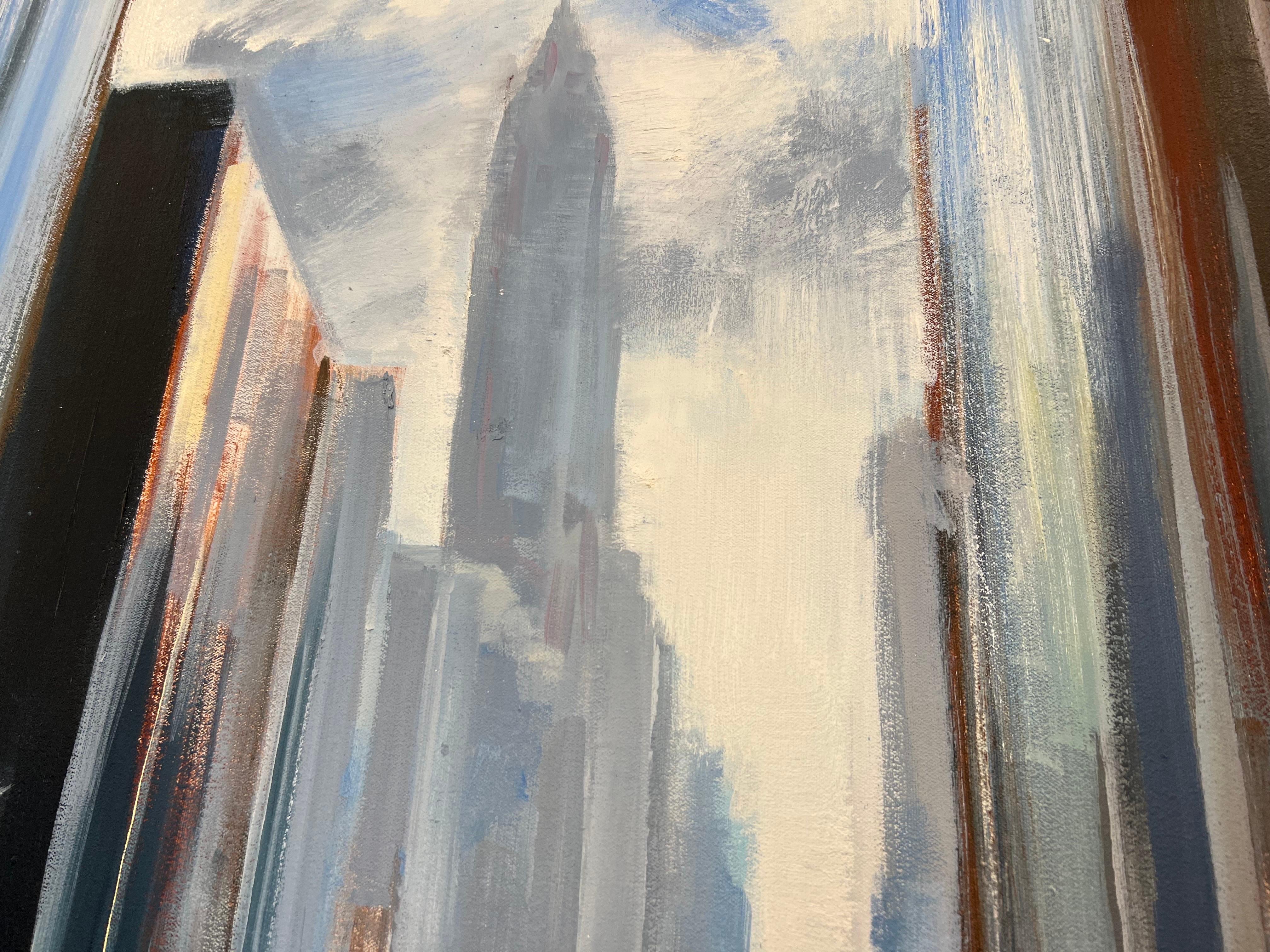 Cityscape by Craig Mooney, Large Contemporary New York City Oil Painting For Sale 3