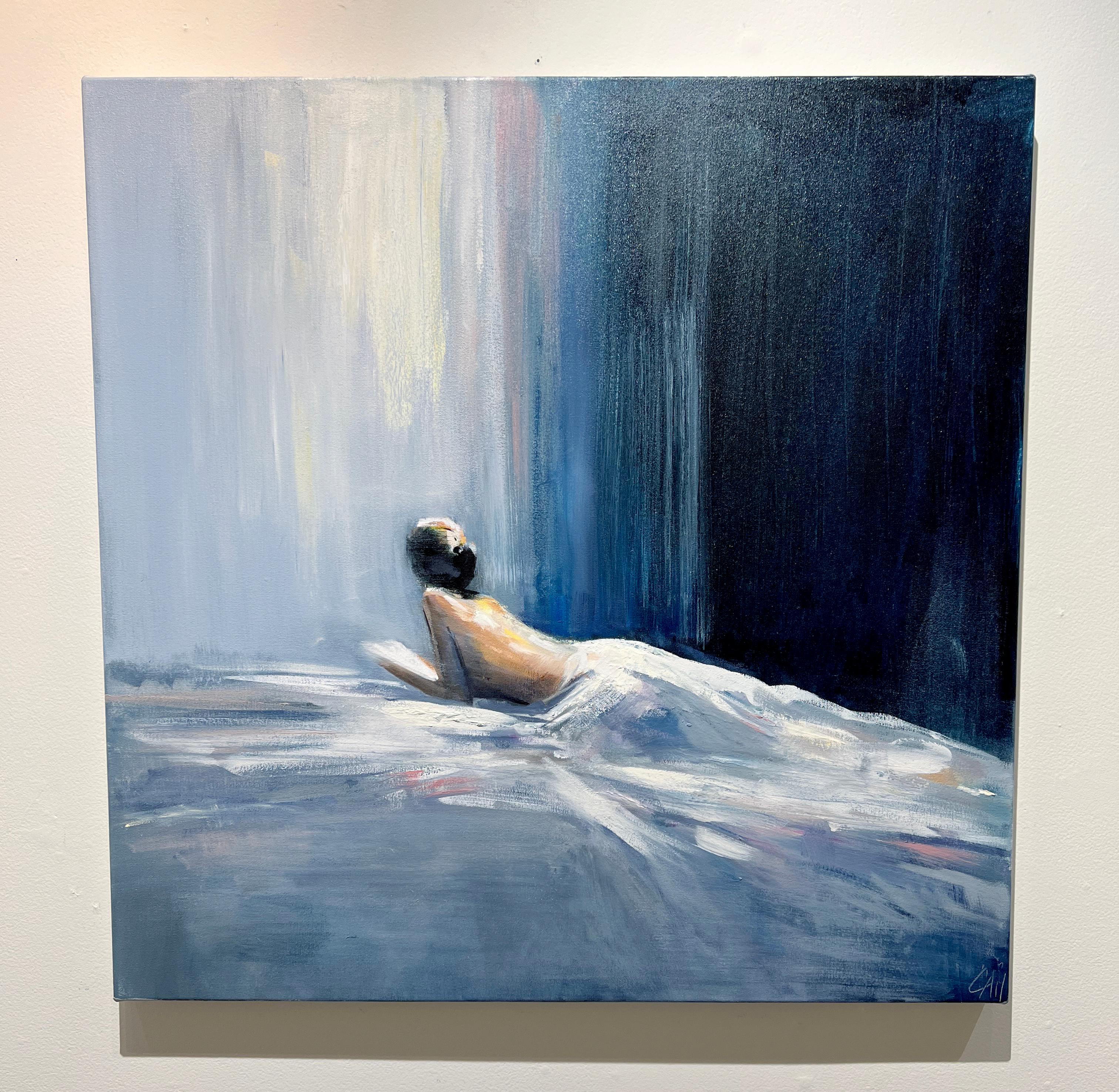 Craig Mooney, „Daydreamer“, 36x36, Figuratives Ölgemälde für das Schlafzimmer  im Angebot 1