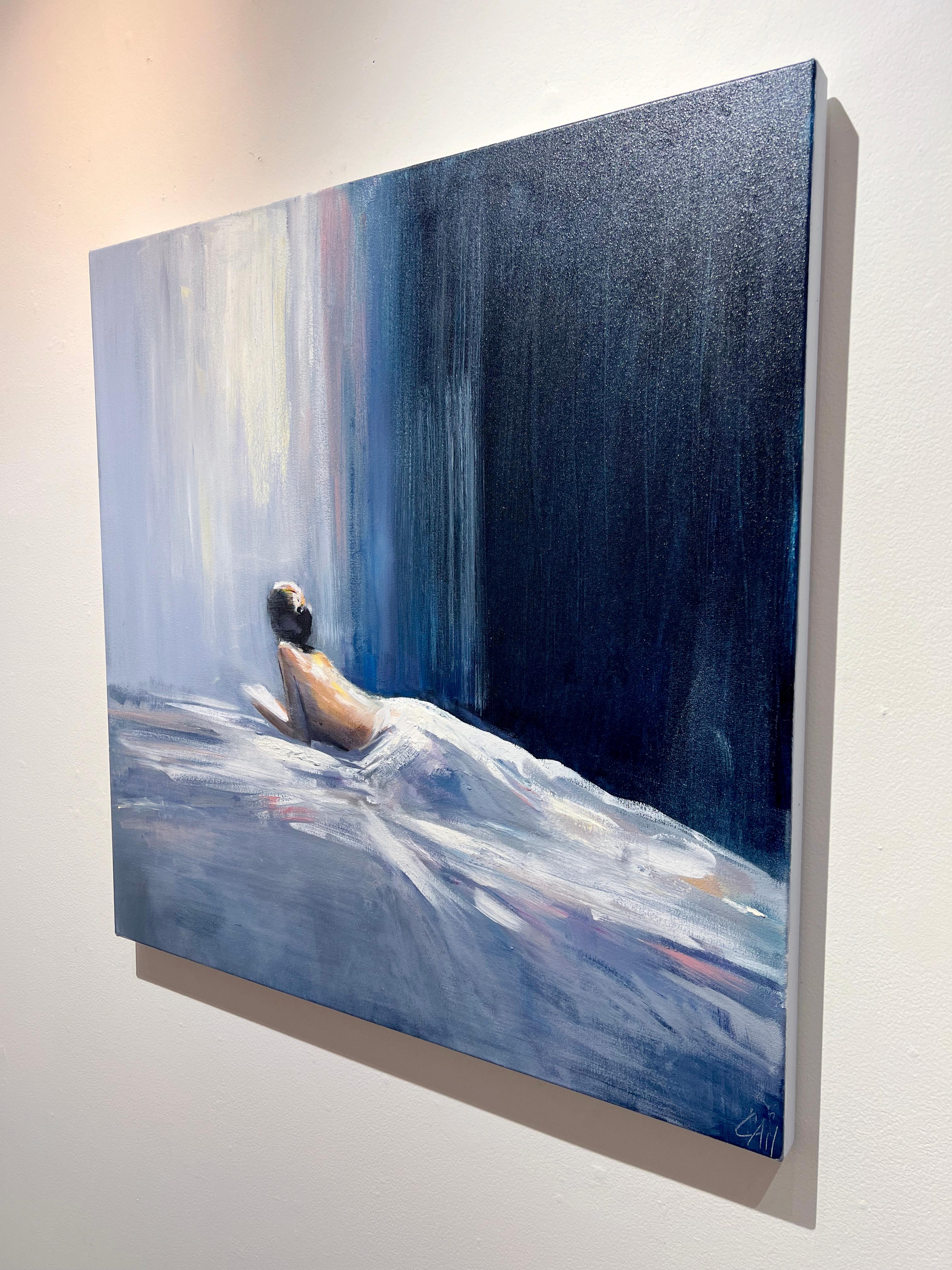 Craig Mooney, „Daydreamer“, 36x36, Figuratives Ölgemälde für das Schlafzimmer  im Angebot 3