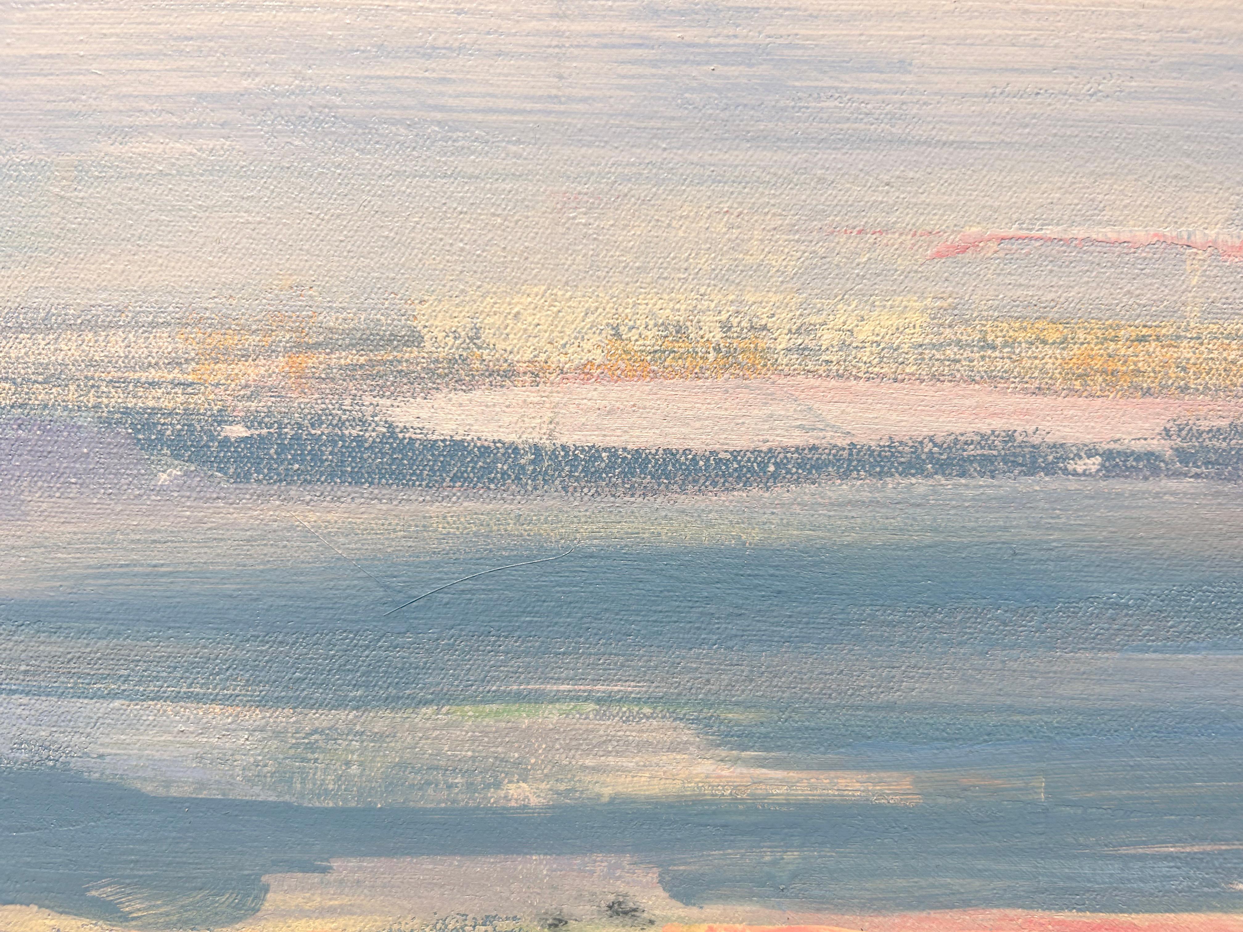 Craig Mooney, « Far Afield », peinture à l'huile sur toile de paysage rural de 46 x 60 cm en vente 4