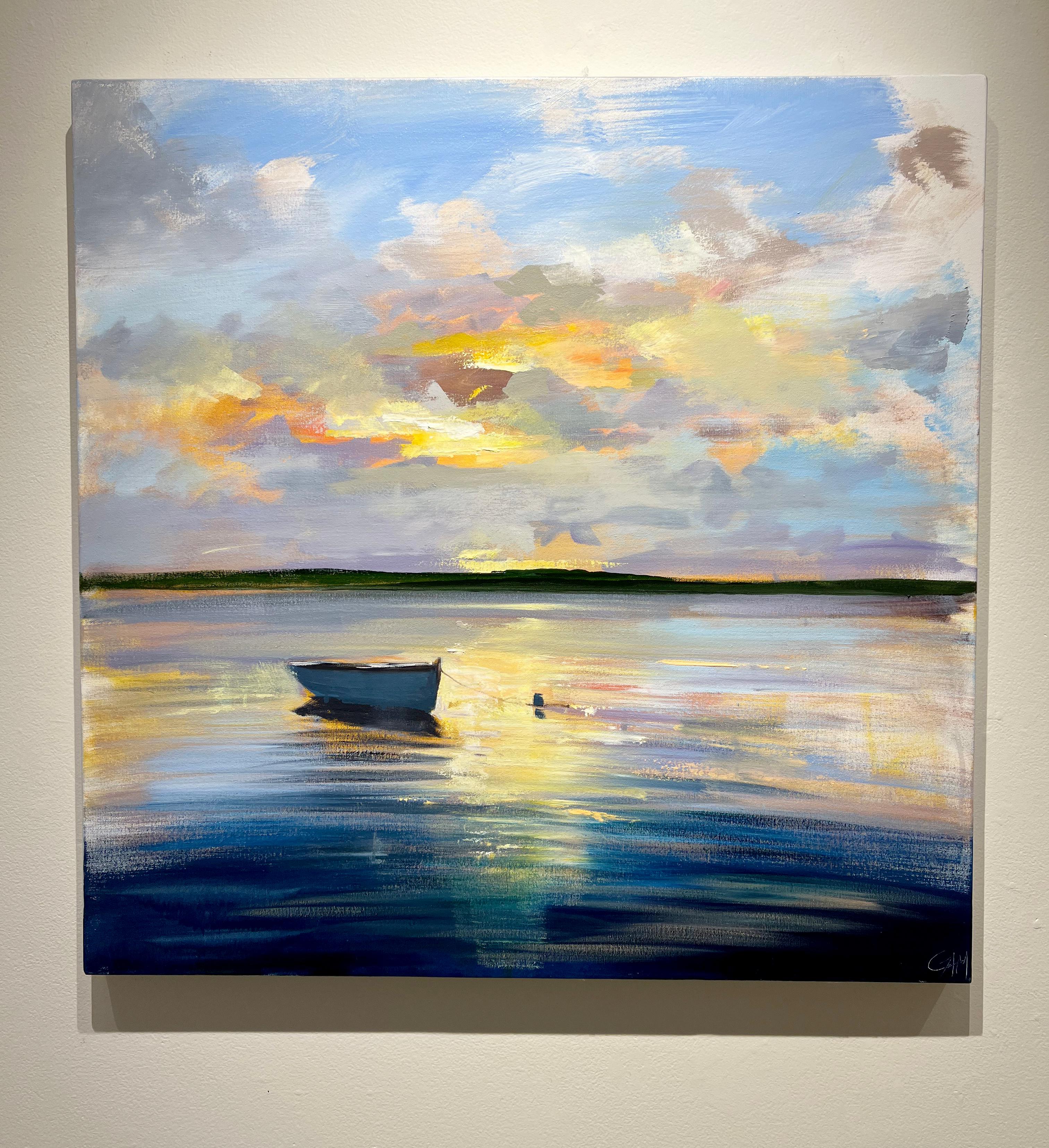 boat scenery painting