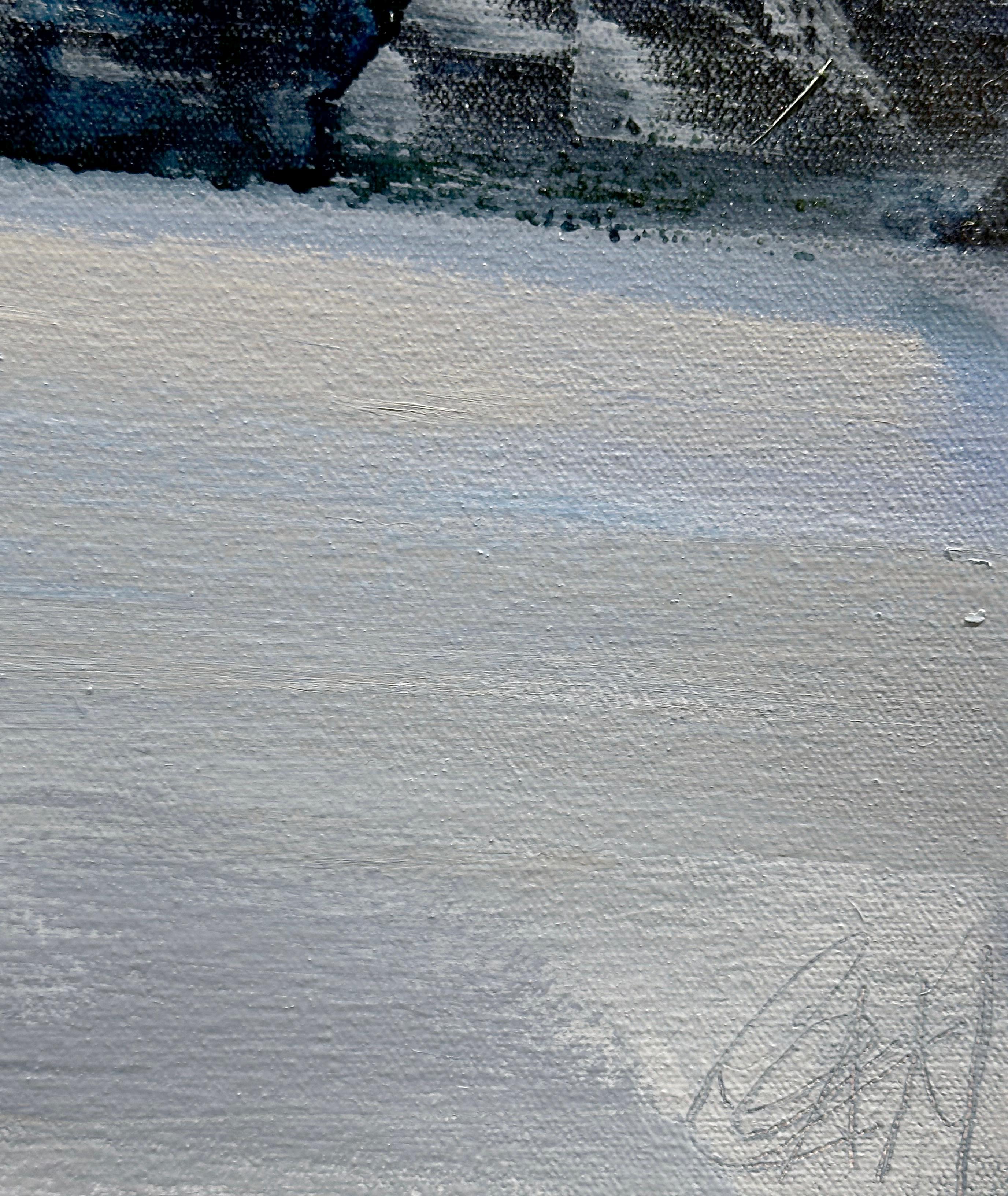 Craig Mooney, „Winter Hill“, 42x42, Schneewittchen-Bergbaum-Landschaft, Ölgemälde  im Angebot 6