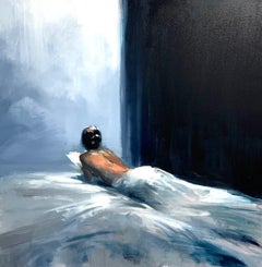 Indigo Dreams- figurative oil painting by Craig Mooney