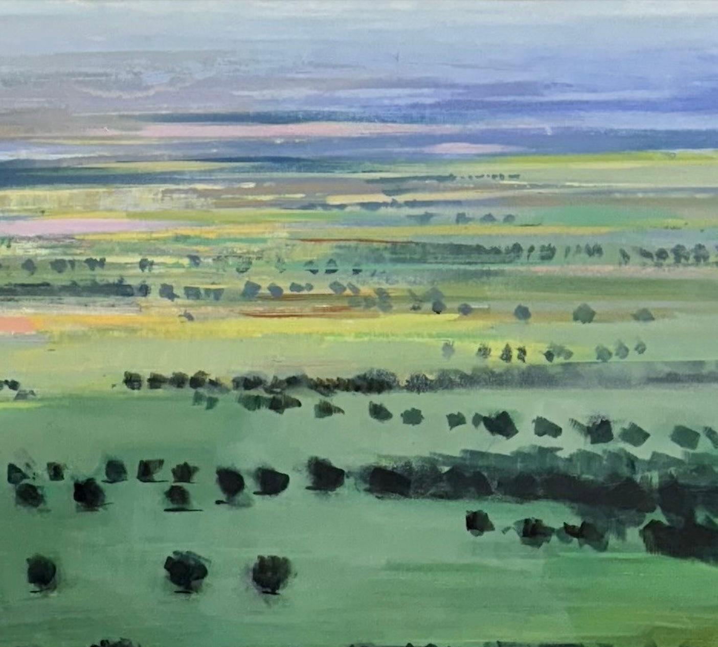 Horizonte perdido - Landscape Painting Gris de Craig Mooney