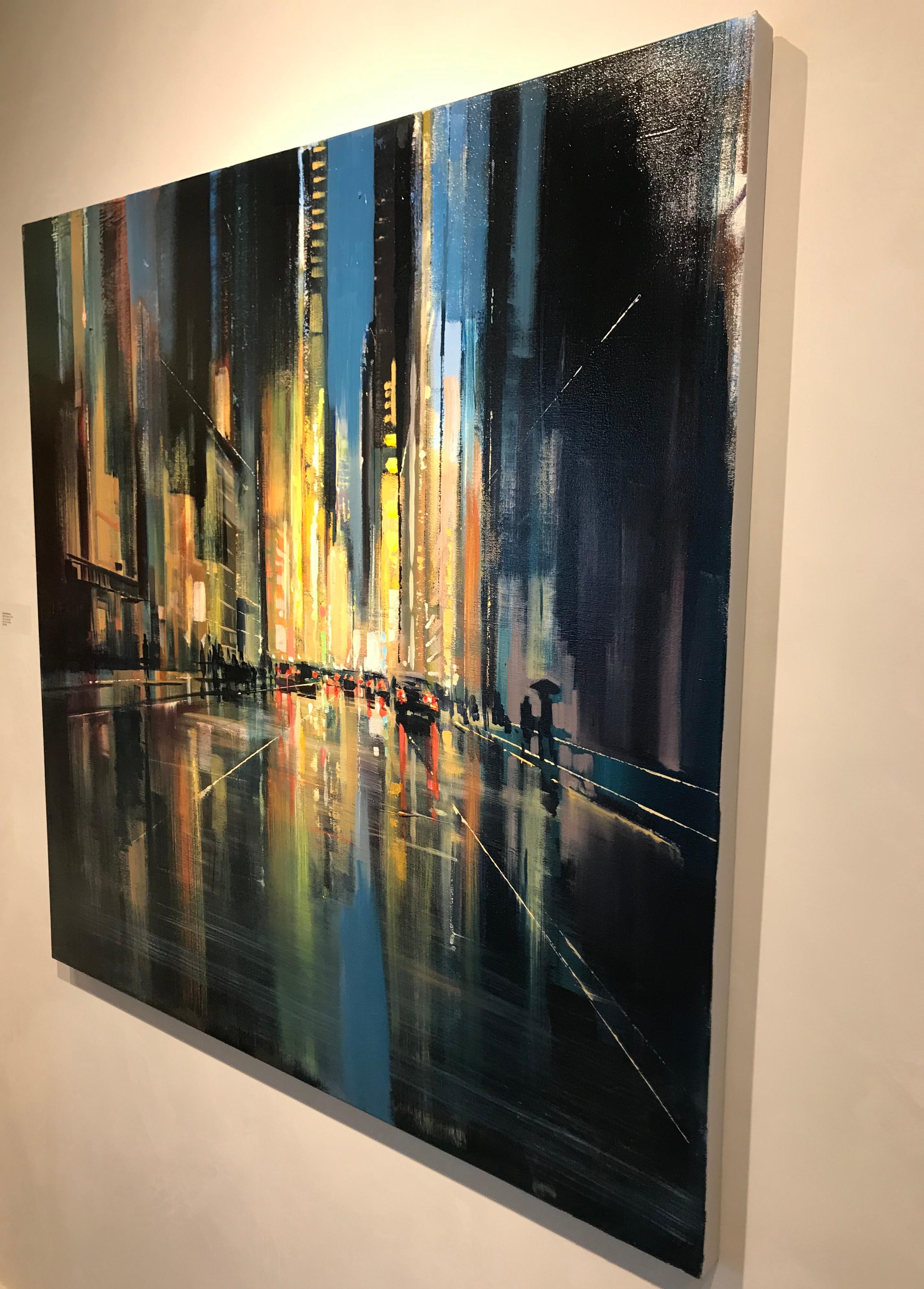 night cityscape painting