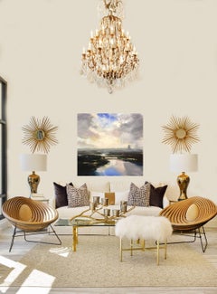 River of Sky, Large Representational Oil on Canvas Landscape Painting