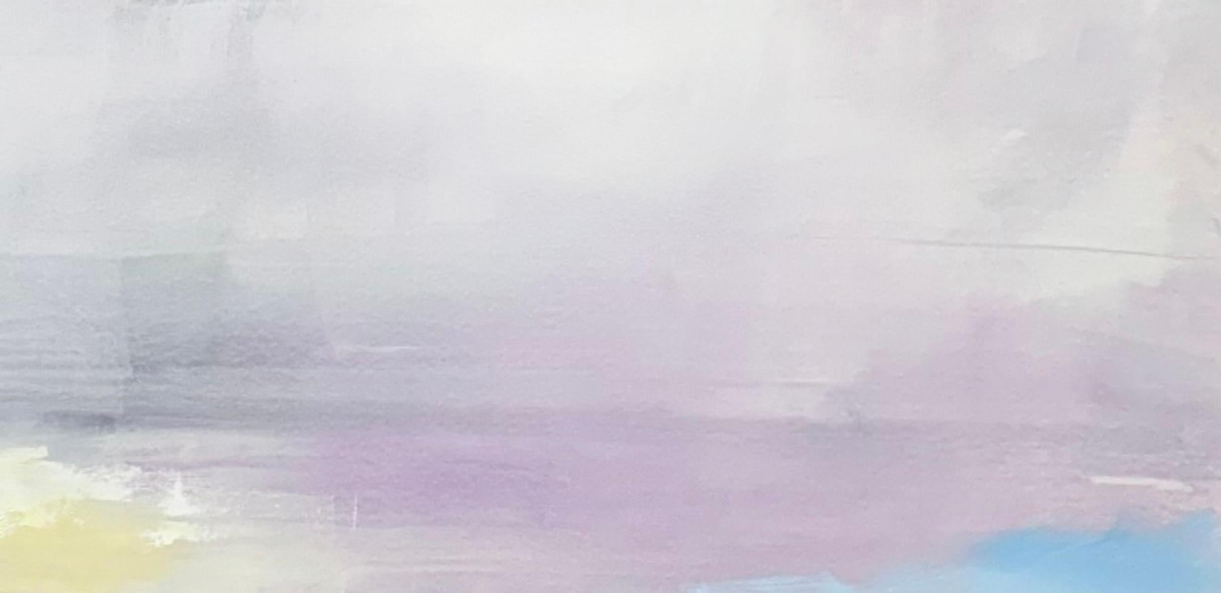 Il cielo sopra i campi - Landscape Painting Grigio di Craig Mooney