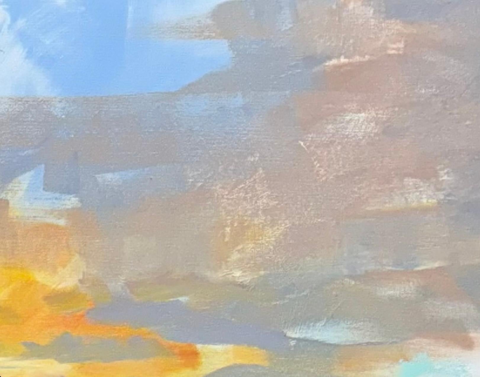 Caldo alone - Abstract Painting Grigio di Craig Mooney