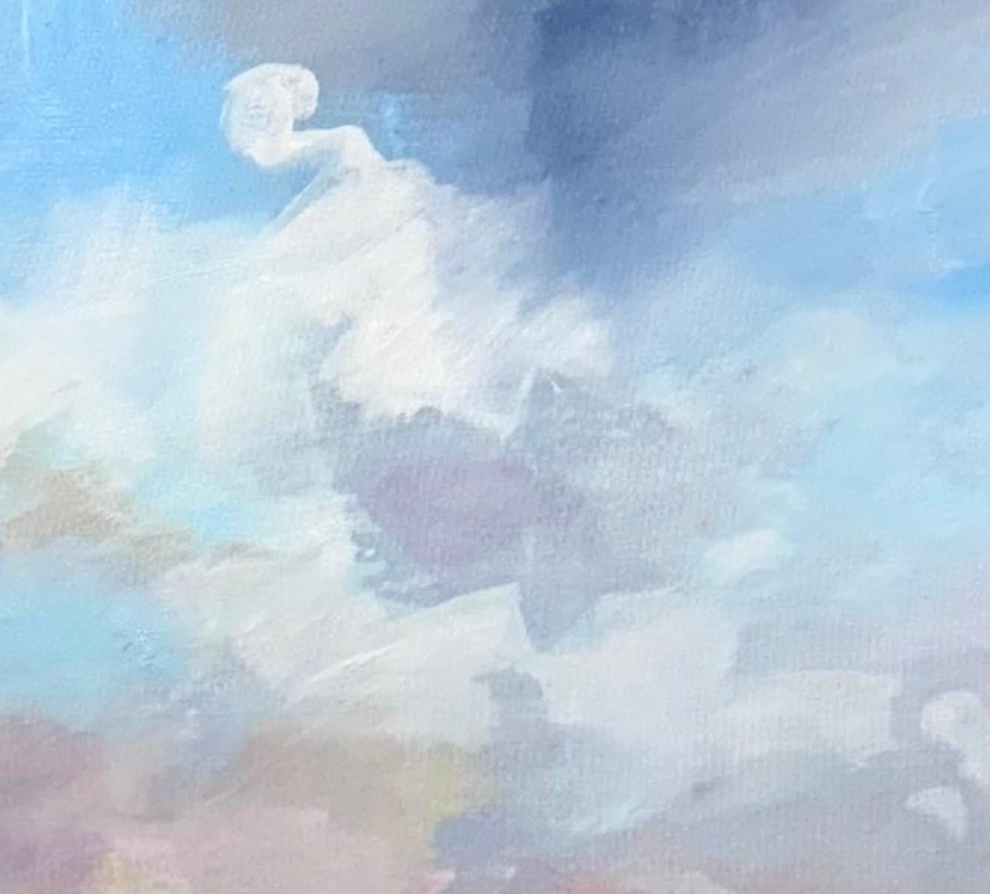 A. Winter Sky - Abstract Painting Viola di Craig Mooney
